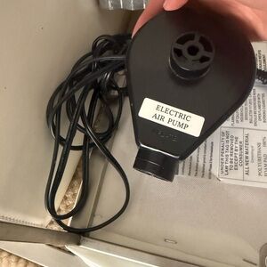 Black Electric Air Mattress Pump